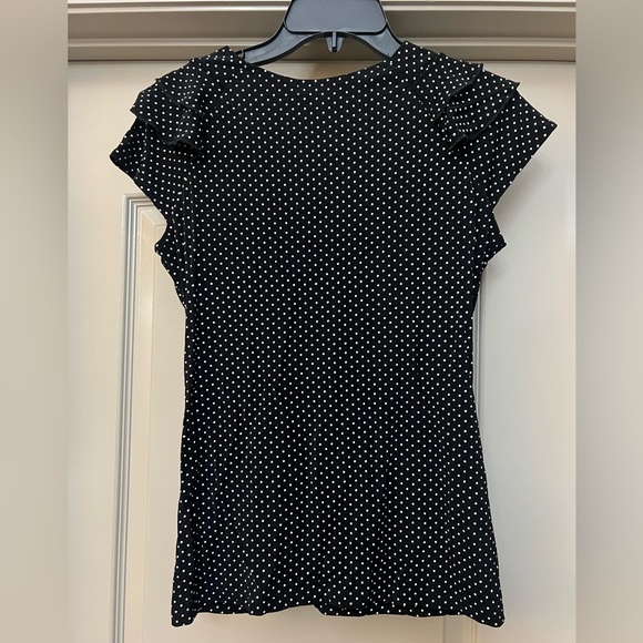 Polka Dot Ruffled Blouse - Picture 2 of 6